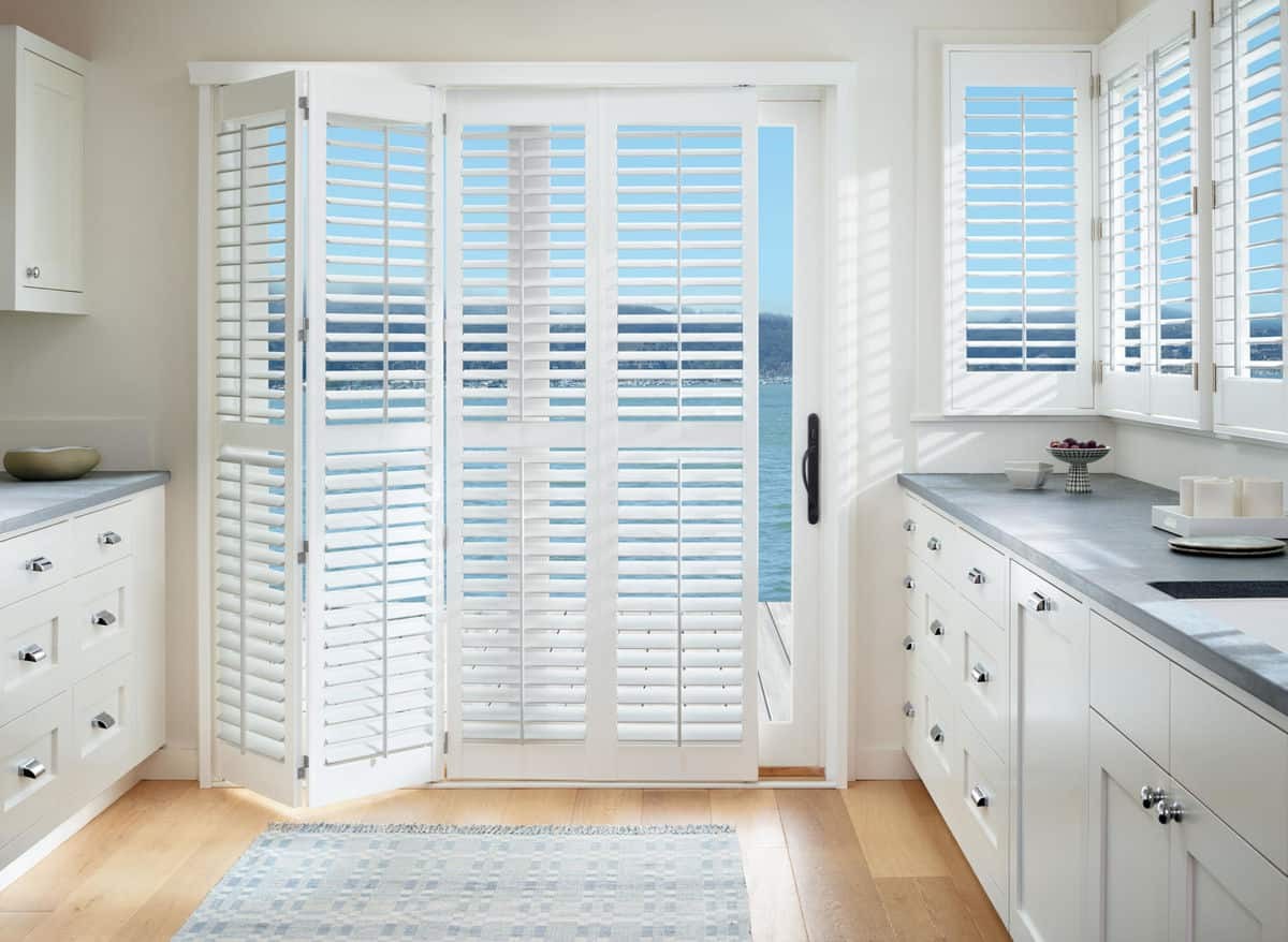 Hunter Douglas Palm Beach™ Polysatin™ Shutters, Kitchen Remodeling Tips near Cosa Mesa, California (CA)