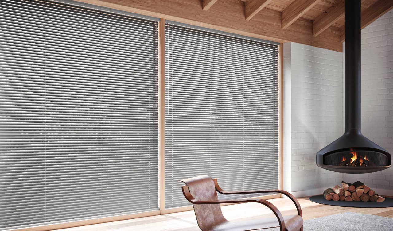 Hunter Douglas Modern Precious Metals® Mini Blinds at Creative Window Designs near Costa Mesa, California (CA)